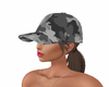 gray camouflage cap / F