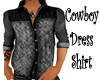 Cowboy Dress Shirt Bl/Gr