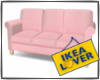 ikea pink couch