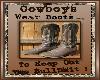 Cowboy's Wear Boots...