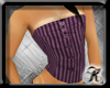 [ks] Stripe Corset Purpl