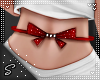 !S Bow Belt Red Blood