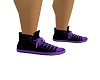 black and purple sneaker