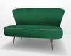 Green retro sofa w poses