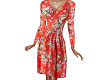 TF* RED Floral Dress