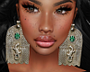 Fatima Earrings Emerald