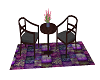 {D} Chairs w/ Purple Rug