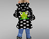 KIDS Black Frog Raincoat