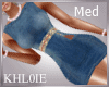 K denim dress Med