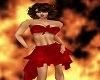 Red Silk Skirt