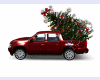 Car With Christmas Treex