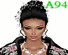 Black hair with pearls