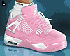 Retro 4s Sneakers Pink.