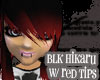 Black Hikaru w/ red tips