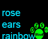rainbow rose ears