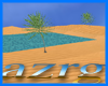 Desert animated lake