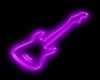 Purple Neon Guitar Sign