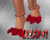 Cherry Bow Anklet Heels