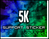 5k support sticker