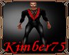 K* Red/Black pvc suit
