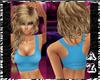 Blue Sports Crop Top