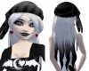 Black/Silver Pirate hair