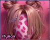 messy buns blonde