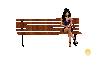 park bench with poses