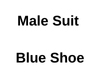 M Blue Suit Shoe
