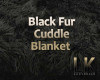 Blk fur Cuddle Blanket