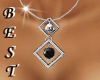  Necklace Silver Black