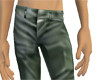 Green wrinkly pants M