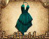 [LPL] Teal Satin Dress