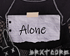 Alone unisex | backsign