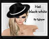 hat black white 