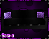 🌟 Black & Purple Sofa