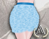 Baby Blue Fur Skirt