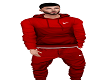 Red Sweat Suit
