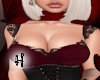 Corset Skirt Top Red/Blk