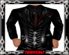 veste costume cuire noir