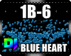 Blue Heart and flower