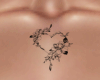 tattoo e. chest heart