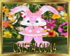 Fun easter pinky bunny + kiss action