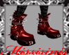 Red Spiked Boots