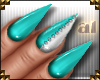 aL~Aquamarine Nails~