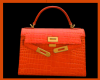 Kelly Croc Red Bag