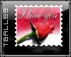 I Love You Rose Stamp