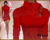 cK Fall Dress Red