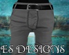 ES:Grey Slim Trousers