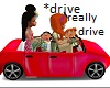 Kids animated Car drive